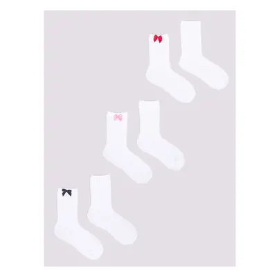 Yoclub Kidss 3Pack Girls Knee-High Socks SKA-0098G-010B 78935403