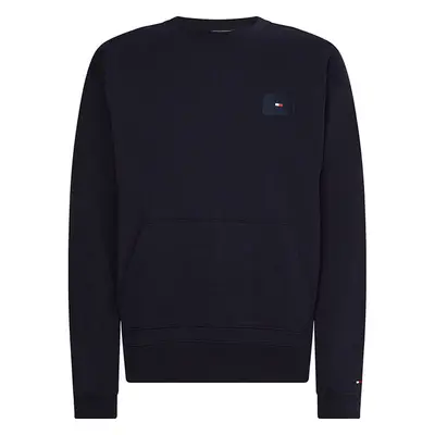 Tommy Hilfiger Sweatshirt - PANELLED HILFIGER PRINT CREWNECK blue 95273211