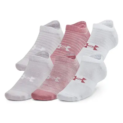 Ponožky Under Armour Essential No Show 6-Pack Pink Elixir S 90808666