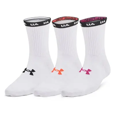 Ponožky Under Armour Essential Nv Mid Crew 3-Pack White M 95298328