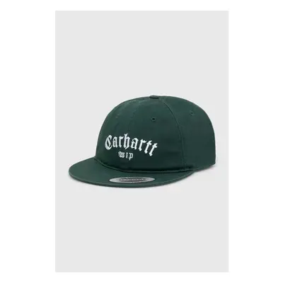 Kšiltovka Carhartt WIP Onyx Cap zelená barva, s aplikací, I032899 88121537