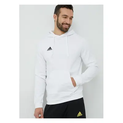 Mikina adidas Performance pánská, bílá barva, s kapucí, hladká, HG6302 75330649