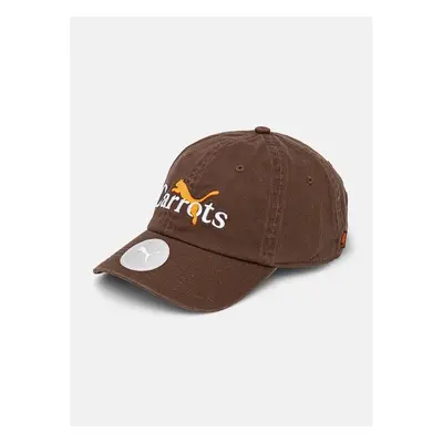 Bavlněná baseballová čepice Puma PUMA x CARROTS Dad Cap hnědá barva, s 95882140