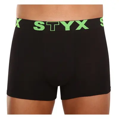 Pánské boxerky Styx sportovní guma černé (G962) 46430197