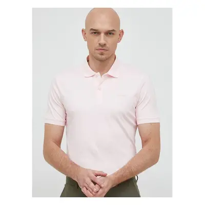 Bavlněné polo tričko Calvin Klein růžová barva, K10K111657 76712713