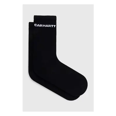 Ponožky Carhartt WIP Link Socks pánské, černá barva, I033005.0D2XX 90915159