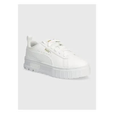 Dětské sneakers boty Puma Mayze Lth PS bílá barva 91546668