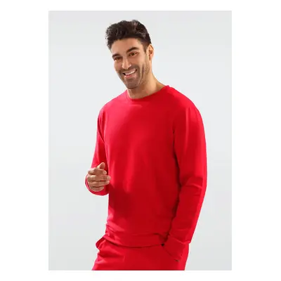 Pánský svetr DKaren DKaren_Sweatshirt_Justin_Red 75743221