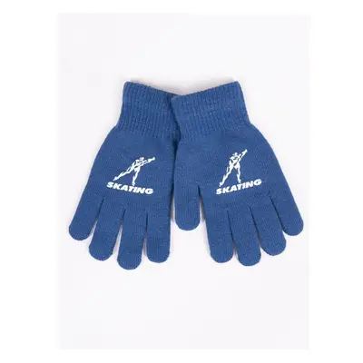 Yoclub Kidss Boys Five-Finger Gloves RED-0012C-AA5A-014 74836541