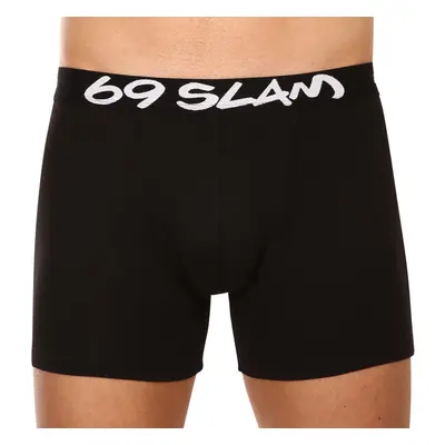 Pánské boxerky 69SLAM fit bamboo plain (MBVPLN-BK) 76579474