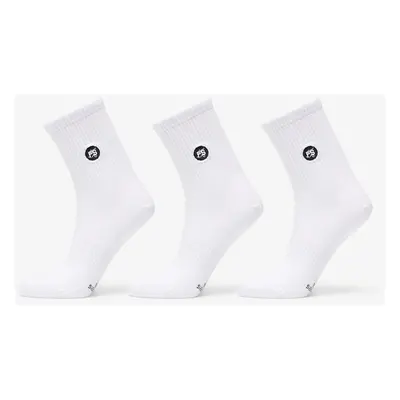 FTSHP Ponožky Footshop Short Socks 3-Pack White 43-46 93598465