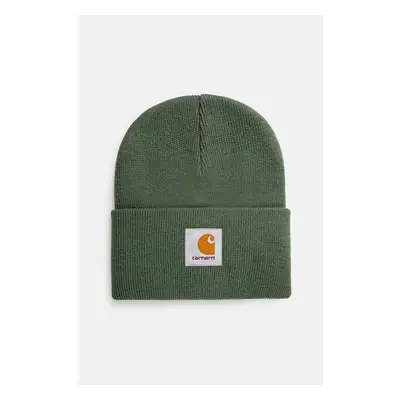 Čepice Carhartt WIP Acrylic Watch Hat zelená barva, z husté pleteniny, 96020763