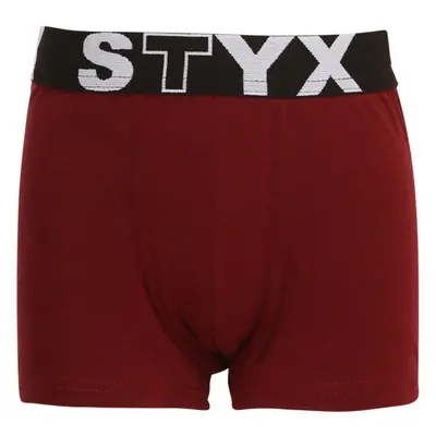 Dětské boxerky Styx sportovní guma vínové (GJ1060) 4-5 let 66713097