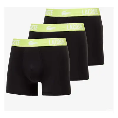 Boxerky LACOSTE Trunk 3 Pack Černé/ Žluté S 92907131