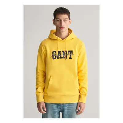 MIKINA GANT ARCH SCRIPT HOODIE SMOOTH YELLOW 89868572