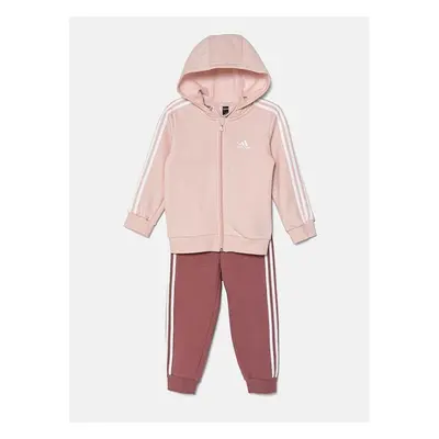 Kojenecká tepláková souprava adidas I 3S FZ FLOG růžová barva, IV7410 95350765