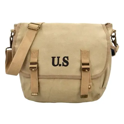 Turbo bags Stylová textilní crossbody taška Trofim, khaki 94056873