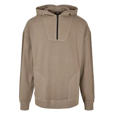 URBAN CLASSICS Overdyed Camp Hoody - darkkhaki 72168128