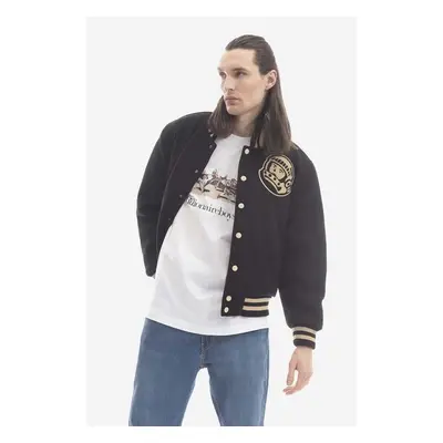 Bunda z vlněné směsi Billionaire Boys Club Astro Varsity Jacket B22201 84017650