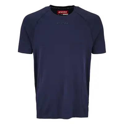 Pánské tričko CCM SS Premium Training Tee True Navy XL 92083119