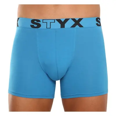 Pánské boxerky Styx long sportovní guma světle modré (U969) 46480080