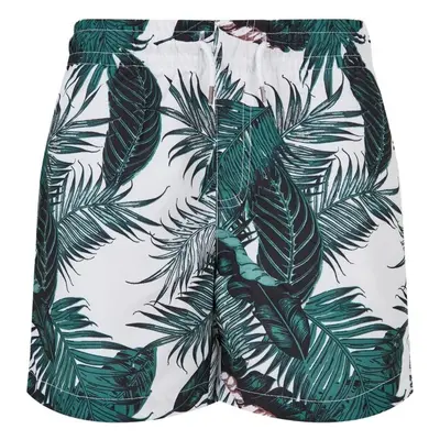 URBAN CLASSICS Boys Pattern Swim Shorts - palm leaves aop 80045218