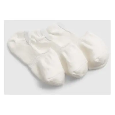 Ponožky GAP No Show Socks 3-Pack New Off White S/M 91764304