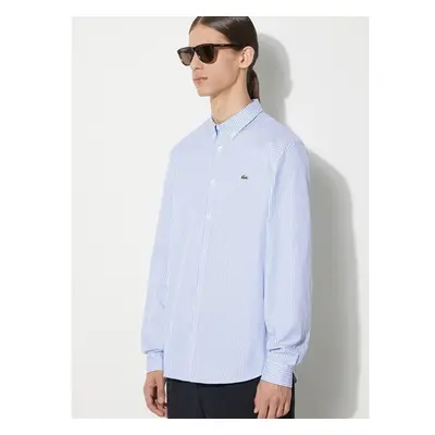 Bavlněná košile Lacoste bílá barva, regular, s límečkem button-down, 94527619