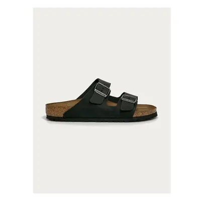 Nubukové pantofle Birkenstock Arizona černá barva 56646932