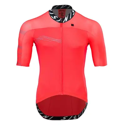 Pánský cyklo dres Silvini Stelvio červená/černá 82296306