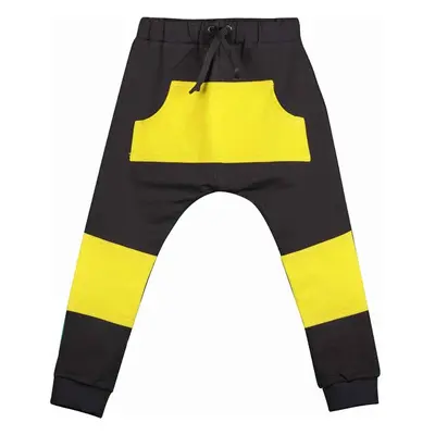 Babu Dětské yellow Černé tepláčky baggy 85097707