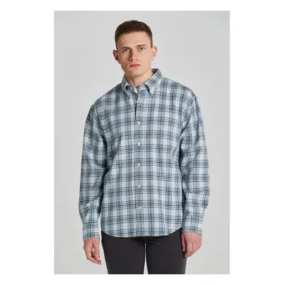 KOŠILE GANT REL TEXTURE CHECK SHIRT CREAM 87700481