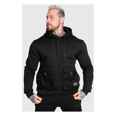 Mikina s kapucí Iron Aesthetics Cargo Hoodie, černá 90633418