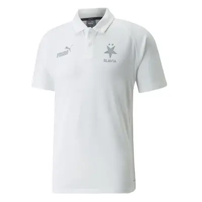 Pánské polotriko Slavia Puma TeamFinal Casual Polo white L 75320268