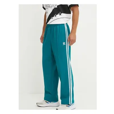 Tepláky adidas Originals Adicolor Baggy Fit Firebird Pant tyrkysová 99105619