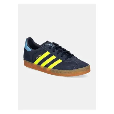 Dětské semišové sneakers boty adidas Originals GAZELLE tmavomodrá 96248382