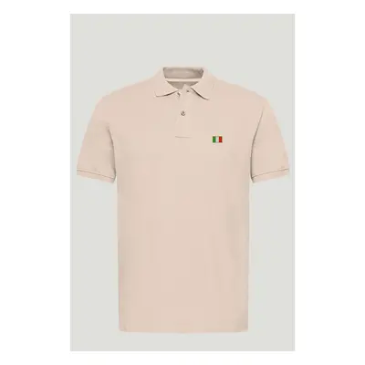 Polo Tričko Slim Fit, Barva Růžová, s Potiskem Italy Flag 95209546