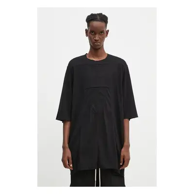 Bavlněné tričko Rick Owens Luxor T černá barva, DU02D2251.RNP 99115156