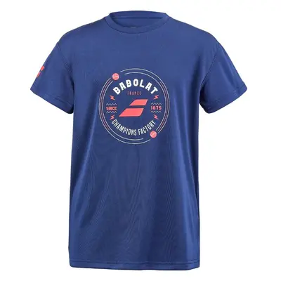 Dětské tričko Babolat Exercise Graphic Tee Estate Blue 99102256