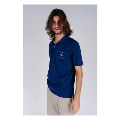 Tommy Hilfiger Polo Shirt - TOMMY FLAG HILFIGER REG POLO dark blue 95272979