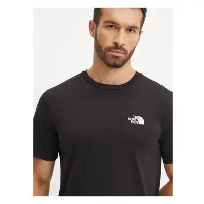 Tričko The North Face M S/S Simple Dome Tee černá barva, s potiskem, 94653625