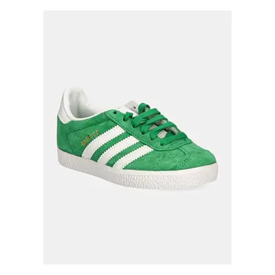 Dětské sneakers boty adidas Originals GAZELLE C zelená barva, IH9910 97593045