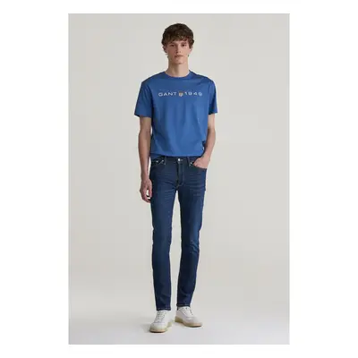 DŽÍNY GANT EXTRA SLIM ACTIVE RECOVER JEANS DARK BLUE WORN IN 96262341