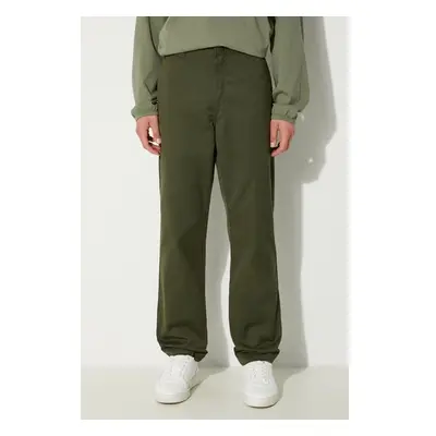 Kalhoty Carhartt WIP Master Pant pánské, zelená barva, jednoduché, 97962864