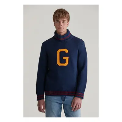 SVETR GANT SEASONAL G TURTLENECK EVENING BLUE 98529822