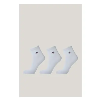 PONOŽKY GANT SHIELD SOCKS 3-PACK WHITE 93464121