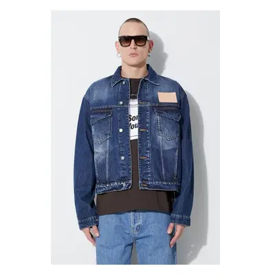 Džínová bunda A-COLD-WALL* VINTAGE WASH DENIM JACKET pánská, přechodná 86538558