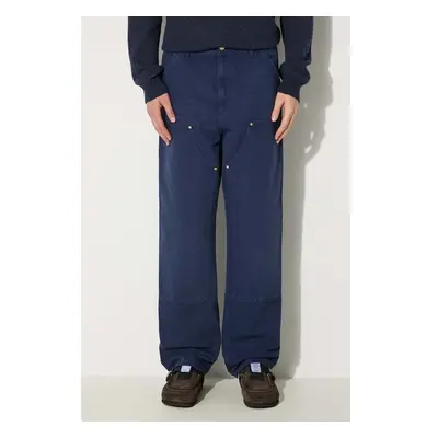 Bavlněné kalhoty Carhartt WIP Double Knee Pant tmavomodrá barva, ve 98724894