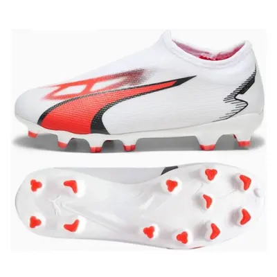 Dětské kopačky Puma Jr Ultra Match LL FG-AG White-Black-Fire Orchid 38 93828447