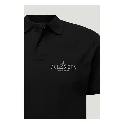 Polo Tričko Slim Fit, Barva Černá, s Potiskem Valencia Minimal 95209423